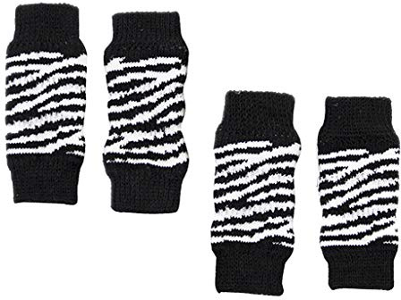 Beinstulpen für Hunde, Beinstulpen, Beinstulpen, Beinbandage, 4 Stück, Schwarz, Größe S
