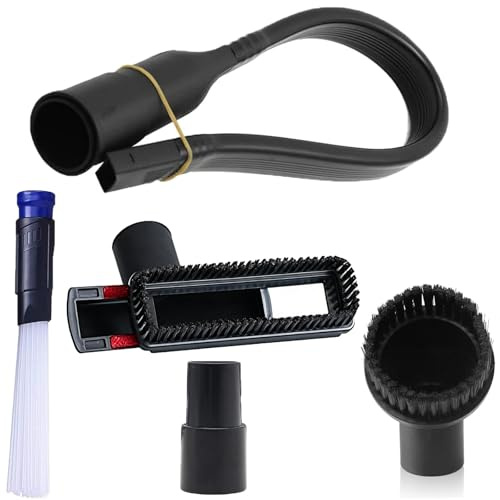 Staubsauger Aufsätze Staubsaugerdüse Staubsauger Aufsatz für Sauger mit 32mm und 35mm Durchmesser 62cmSchlauchadapter Flexibler FugendüseWerkstattstaubsauger Universal Vakuum Aufsätze Reinigungs-Set