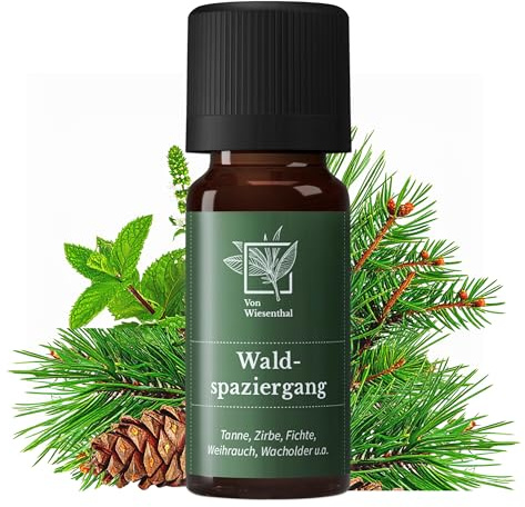 Von Wiesenthal Duftöl Waldspaziergang – 10 ml Raumduft mit Zirbe, Tanne & Fichte – naturreines ätherisches Duftöl – Hergestellt in Österreich