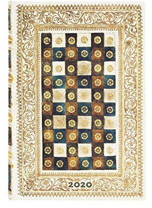 Paperblanks 12-Monatskalender 2020 | Aureo |Tagesüberblick | Mini (140 x 95 mm)