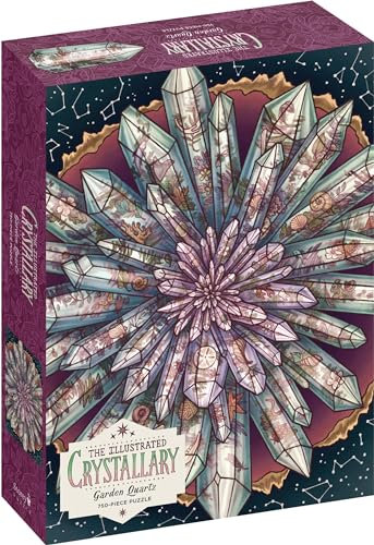 Illustrated Crystallary Puzzle: Garden Quartz (750 pieces) (Wild Wisdom)