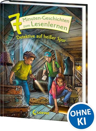 7-Minuten-Geschichten zum Lesenlernen - Detektive auf heißer Spur: Erstlesebuch für Kinder ab 6 Jahren - Kurze, einfache Geschichten zum Vorlesen und ersten Selberlesen