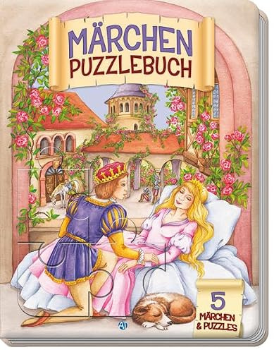 Märchenpuzzlebuch: 5 Märchen & Puzzles