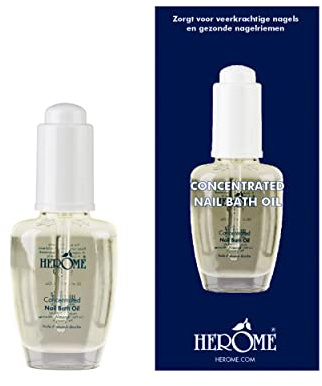 Herome - Aceite Concentrado de Uñas | Aceite de Almendra Puro 100%, para Remojar las Uñas Antes de la Manicura, Tratamiento Uñas Secas y Dañadas