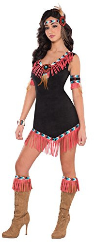 Amscan International Indian Princess Fancy Dress Damen Native American Wild Western Damen Kostüm