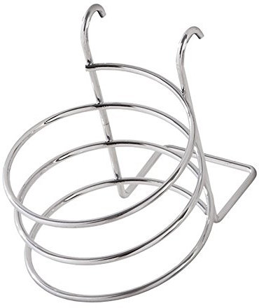 Feridras Francy Supporto Asciugacapelli, Acciaio, Cromo, 13x13x13 cm