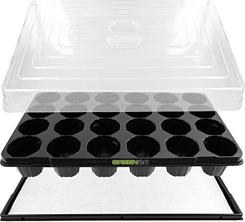 GREEN24 Hydroponik 24 Zimmergewächshaus XL Pro mit automatischer Bewässerung für die Anzucht Zimmer Treibhaus Gewächshaus