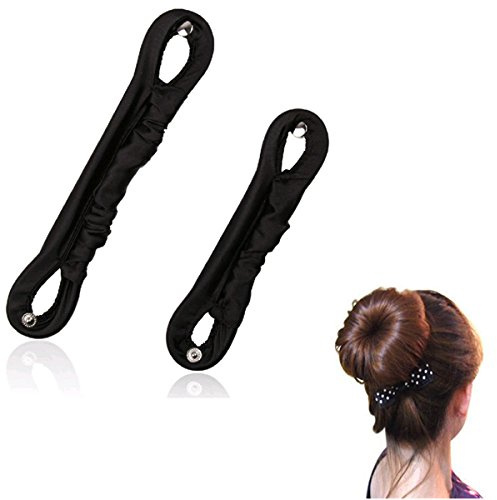 CareforYou 2 magische Haarspangen aus Schaumstoff von J.J Store für Dutt als Haar-Styling-Zubehör und Lockenwickler