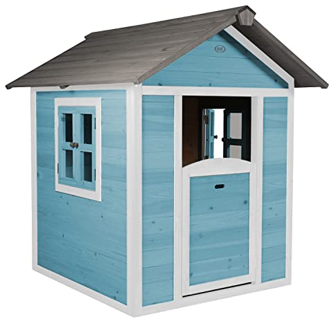AXI Maison Enfant Beach Lodge en Bleu | Maison de Jeux en bois FFC pour les enfants | Maisonnette / Cabane de jeu pour le jardin