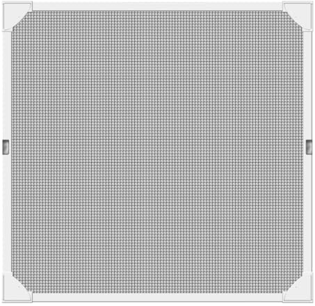 Schellenberg 50747 Moustiquaire fenêtre en fibre de verre avec cadre magnétique, 120 x 120 cm, Blanc