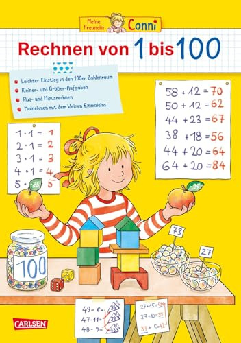 Conni Gelbe Reihe (Beschäftigungsbuch): Rechnen von 1 bis 100: Heft zum Zählen- und Rechnenlernen mit Zahlenspielen für Kinder ab 5 Jahren