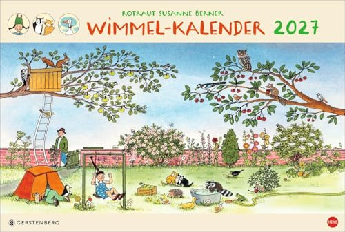 R.S. Berner Wimmel-Kalender 2027: Großer Wandkalender mit detailreichen Suchbildern aus den Bilderbuchklassikern der bekannten Illustratorin. Kalender im Querformat 58 x 39 cm