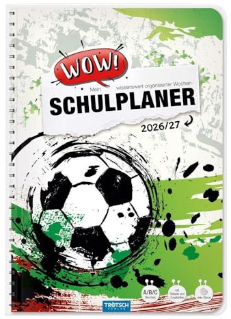 TRÖTSCH Schulplaner WOW Fußball 26/27