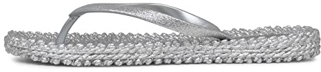 Ilse Jacobsen HORNBÆK | Cheerful01 | Damen Flip Flops mit Glitter | Dänische Design | Sommer Strand Zehentrenner