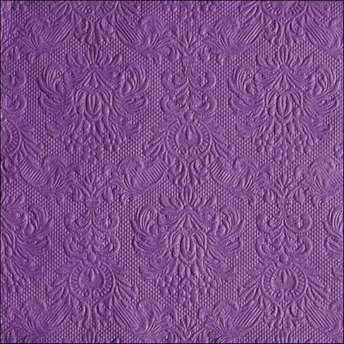 Ambiente - Servietten - Elegance - geprägt - purple / lila