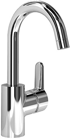 Ideal Standard Basin Mixer Tap for Sinks without Drainage Set Blue 146 mm, B9934AA and Eco Function Low Pressure Chrome-Plated