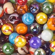 Mega Marbles SET OF 24 ASSORTED BULK - 1 SHOOTER MARBLES