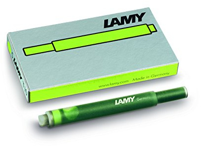 Lamy T10 aufgeladen grün Patronen New 2016 x 2 (10 Patronen)