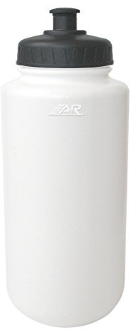 A&R Sports Water Bottle, White, PUSH/PULL