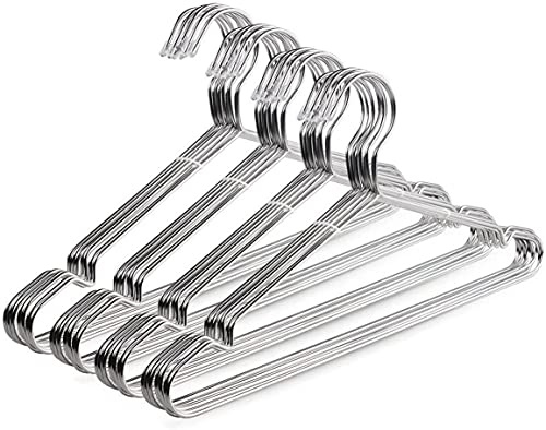 TIMMY Wire Hangers 40 Pack Stainless Steel Strong Metal Coat Hanger Clothes 16.5 Inch.