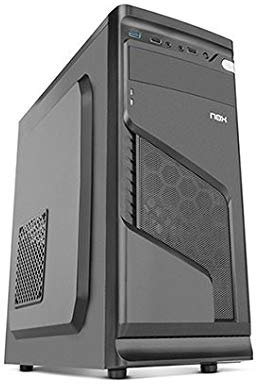 NOX lite020 Black Midi-Tower Computer Case 500 W – Box of Computer (Midi-Tower, PC, Plastic, SPCC ATX, ITX, Micro-ATX, Black, Home/Office)