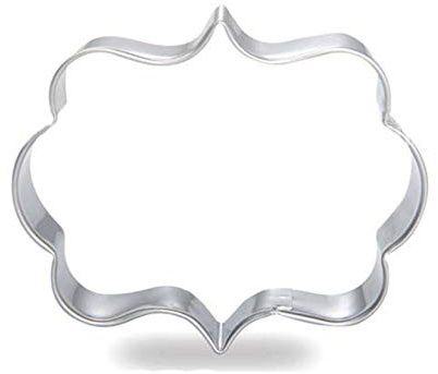 WDYJMALL Rectangle Plaque Cookie Cutter Stainless Steel