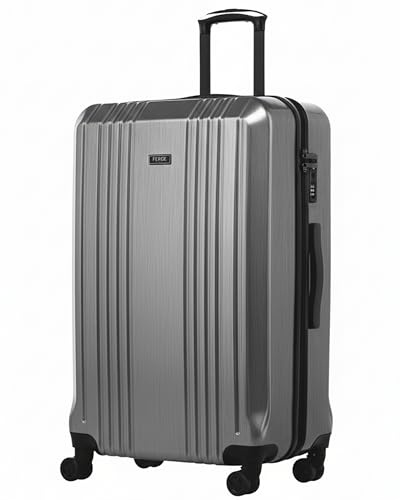 FERGÉ Bagage 4 Roues Taille XL Grande Cannes | Trolley à 4 Roulette 360 degrés | Valise Rigide léger Gris