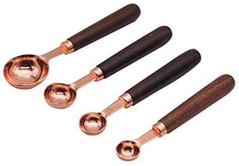 Sipliv inox cuisine précise cuillères de mesure (jeu de 4), 1 cuillère à soupe à 1/4 cuillère à café de mesure pour les ingrédients secs et liquides