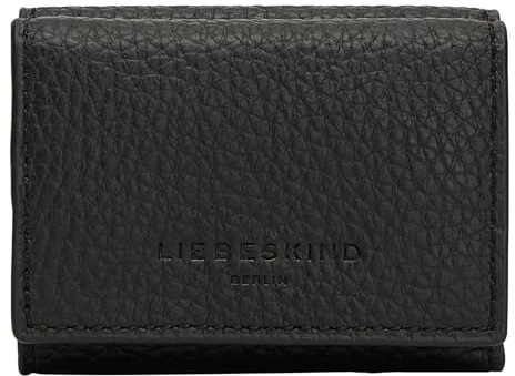 LIEBESKIND Berlin Trudie Bea Geldbörse, Black, Small (HxBxT 7.2cm x10.0cm x3.0cm)
