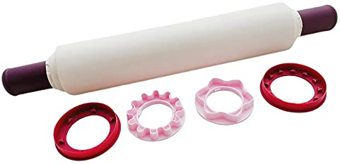 Tupperware Set professionale per impasti Back'n'Roll D06 + anelli formine per biscotti color mora