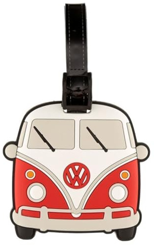 Puckator Volkswagen Bulli VW Bus T1 Blaue PVC Gepäckanhänger