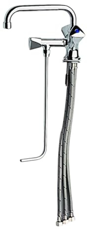 Gastro Spülbeckenhahn Niederdruck für Boiler Mischbatterie Wasserhahn BieTal® Profi Spültischarmatur mit 30 cm Unterspülung für Gastronomie & Großküche - Schwenkbarer Auslauf