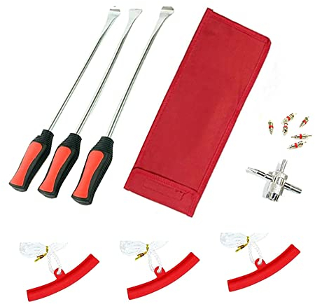 Aublinto Motorrad Reifen Reparatur Werkzeug Löffel,Reifenheber Reifen Montiereisen Reifenheber Fahrrad Metall 3er Set Reifenheber Montierhebel Werkzeug für Motorrad Dirt Bike Rasenmäher Auto