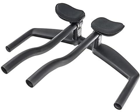 pistro Bicycle Rest Handlebar Time Trial Arm/Hand Rest TT Bar Cycling Aero Bars Adjustable for Road Mountain Bike Racing 31.8mm Clamps - 400mm