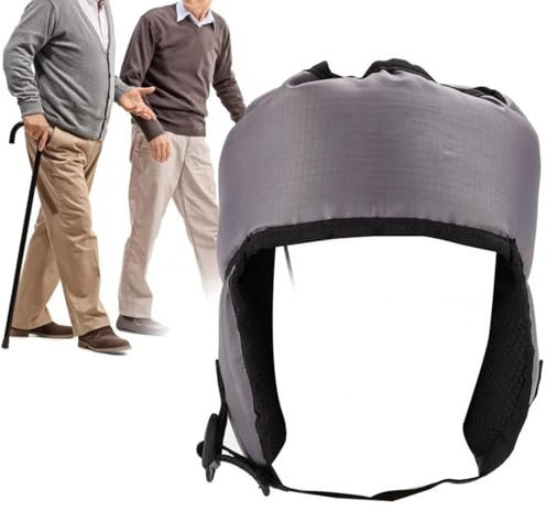 MhaRt Kopfschutz-Schutzhelm, Anti-Fall-Hut für ältere Menschen, Schock-Hut Anti-Fall-Kappe, weicher, atmungsaktiver Schwammhut, Verstellbarer Elder-Kopfschutz für ältere Senioren