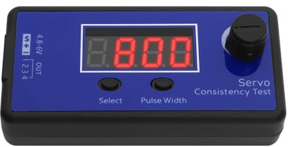 EMSea Digital Servo Tester High Accuracy RC Digital Servo Tester ESC Consistency Tester for RC Car Model Airplane Model and Ship Model Steering Gear