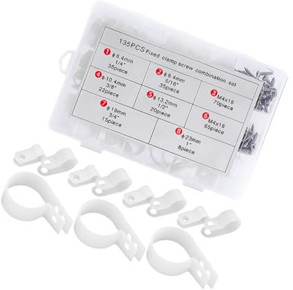 GLEAVI Cable Wire Clips Cable Holder Screw Kit Wire Holder for Cords Easy Install