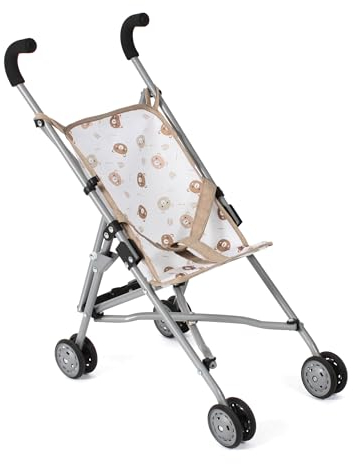 Bayer Chic 2000 - Puppenbuggy Roma, Puppenwagen, Mini-Buggy, Bärchen beige, 601-63