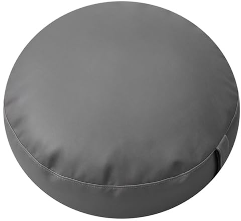 COAPAK Solide Farbe Wasserdicht Pu Leder Bodenkissen Großes Durable Bodenkissen Premium Komfort EPP Partikel Sitzkissen für Balkon Raum Dekoration
