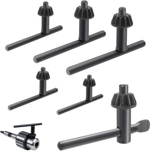 NUWIQ Set di 6 chiavi per mandrino da 4/6/10/13/16/20 mm | Chiave universale per mandrino a corona dentata, trapano a percussione, trapano elettrico
