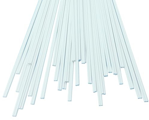 DryiC Kunststoff Schweißstäbe Schweißdraht Verschweißen Flacher Doppelstrang Aus UPVC, Geeignet Für Rohrleitungen, Weiß,6mm*3mm