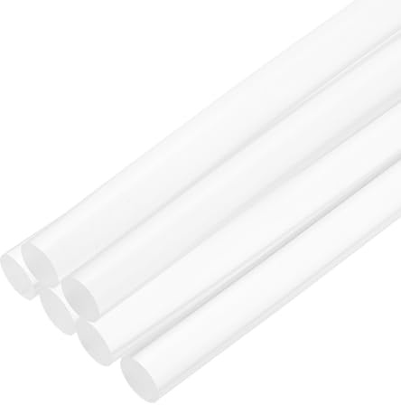 QUARKZMAN 6 Stück Heißklebestift 11mm x 200mm Heißkleber Klebestifte EVA Klebesticks Heissklebepistole für Klebepistole DIY Ersatzsticks Holz Kunststoff Handwerk Transparent