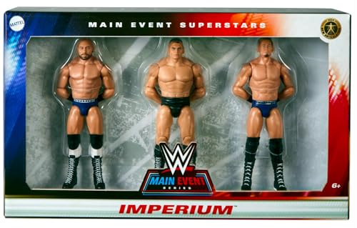 WWE Imperium Main Event Series 3 Pack Wrestling Action Figure Toys Gunther, Ludwig Kaiser and Giovanni Vinci Mattel Basic
