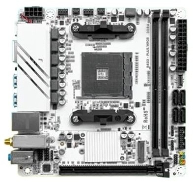 La scheda madre AM4 ITX supporta CPU R3 R5 R7 serie 1/2/3/4/5 DDR4 Desktop PC PCI-E 3.0 B450I-PLUS ARGB MB