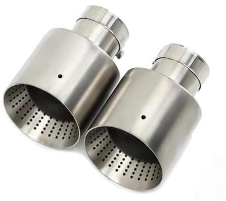 Auspuff Endrohr 1 Stück Für GTI MK7 Für Golf 7 Auto Universal Schalldämpfer Spitze Matte Edelstahl Auspuffblende Rohr 60MM 63mm Auspuffblende(ID60MMOD114MM)