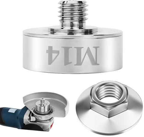 X-Lock-Adapter auf M14 Gewinde mit M14-Flansch-Kontermutter, Edelstahl XLOCK Adapter, M14 Adapter für Xlock, für Diamantkernbohrer, Sägeblatt, Winkelschleifer-Schneidklinge, Schnellspannmutter