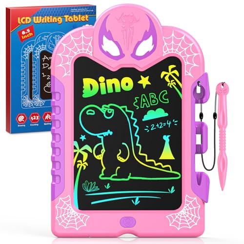 Braxel LCD Schreibtafel Kinder, 8,5 Zoll Maltafel Zeichenbrett Kinder– Farbig/Löschbar/Löschsperre, Spielzeug Geschenk Spiele Ab 2-8 Jahre Mädchen