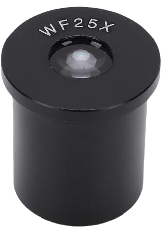 Dpofirs 25X Monical Eyepiece, 23.2mm Microscope Eyepiece Lens, with Optical Glass and Aluminum Alloy Housing, 24mm Focal Length, for Biological and Educational Microscopes