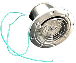 kesurpae Ventilador de ventilación de invernadero 10 aspas con persiana acero inoxidable, extractor aire para baño y techo.