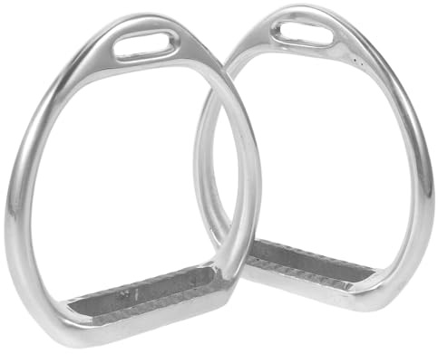 ORFOFE Säkerhetsstigbyglar i Aluminiumlegering för Häst med Halkskydd och Snabbklättring Universella för Engelska och Westernsadlar Professionell Utrustning för Ridning och Tävling